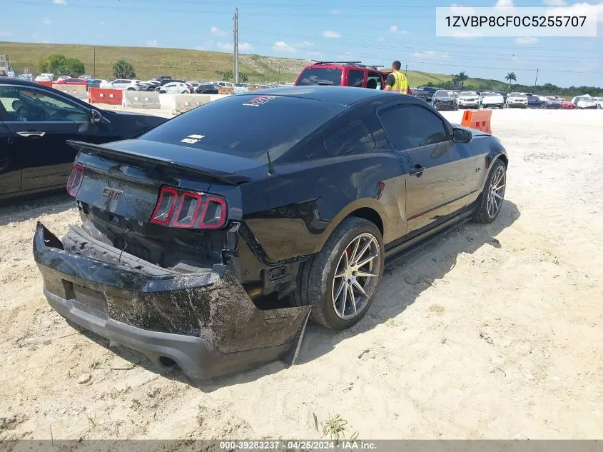 1ZVBP8CF0C5255707 2012 Ford Mustang Gt