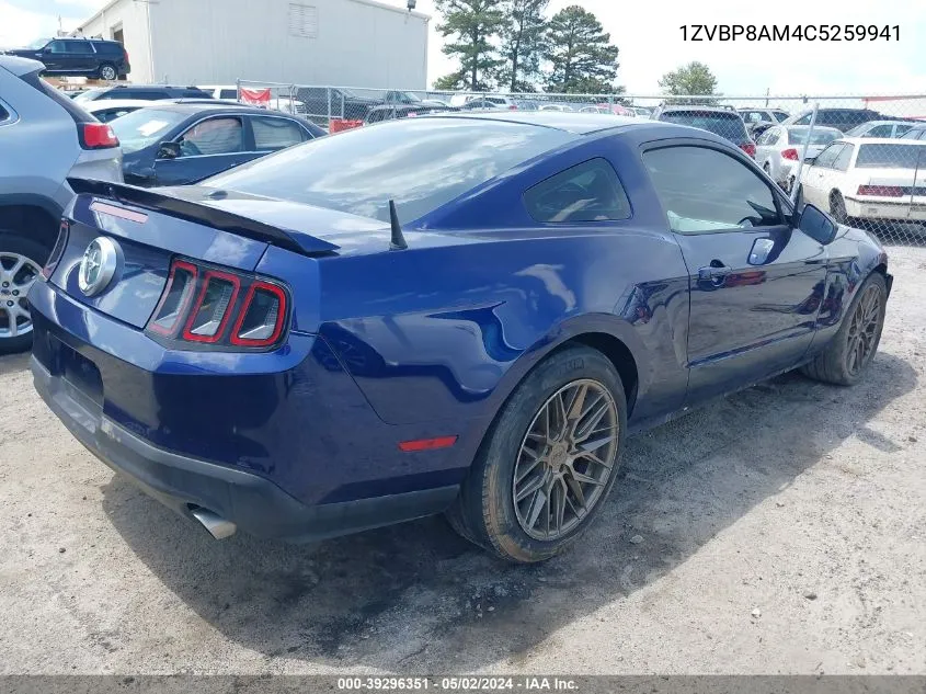 1ZVBP8AM4C5259941 2012 Ford Mustang V6 Premium