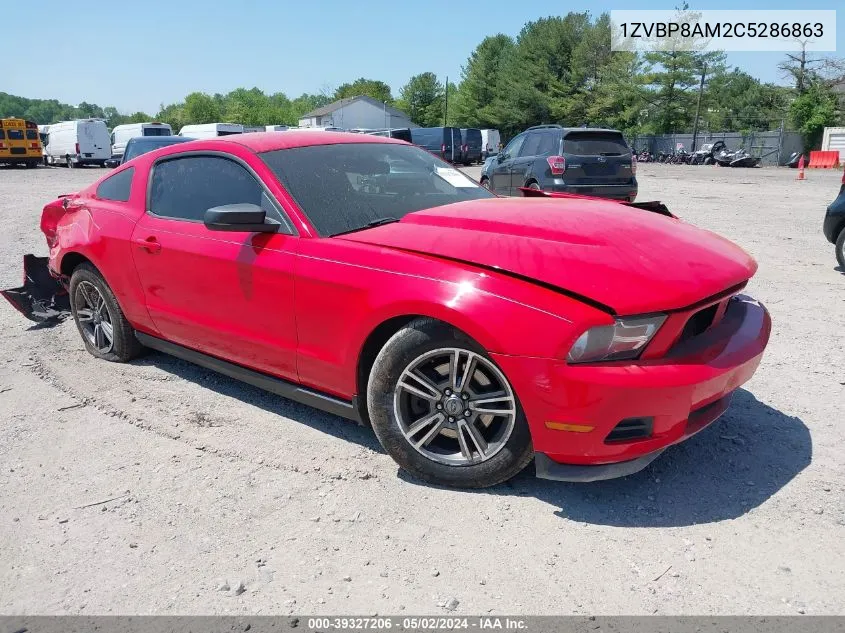 2012 Ford Mustang V6 Premium VIN: 1ZVBP8AM2C5286863 Lot: 39327206