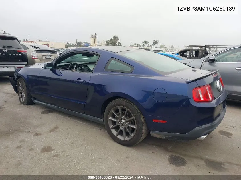 1ZVBP8AM1C5260139 2012 Ford Mustang V6 Premium