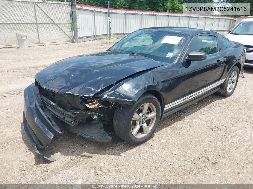 2012 Ford Mustang V6 VIN: 1ZVBP8AM2C5241616 Lot: 39532874