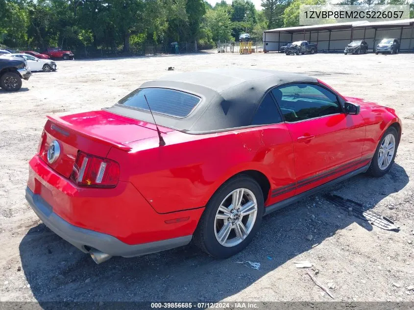 2012 Ford Mustang V6 VIN: 1ZVBP8EM2C5226057 Lot: 39856685