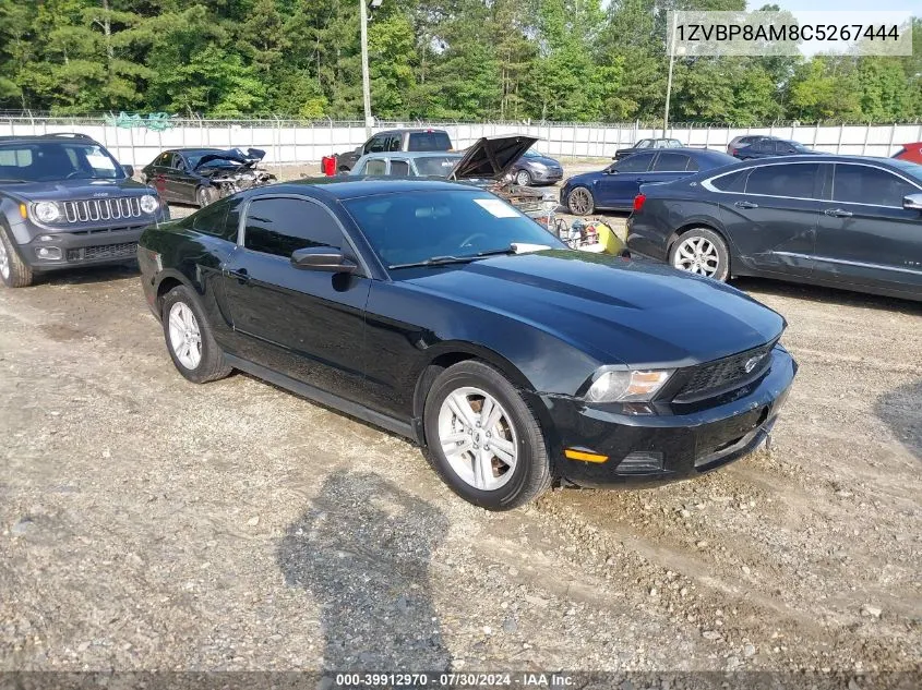 2012 Ford Mustang V6 VIN: 1ZVBP8AM8C5267444 Lot: 39912970