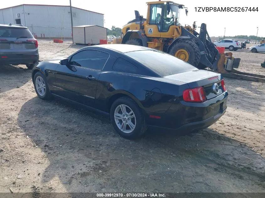 1ZVBP8AM8C5267444 2012 Ford Mustang V6