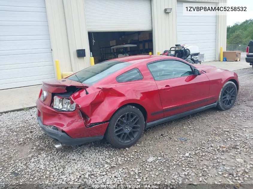 2012 Ford Mustang V6 Premium VIN: 1ZVBP8AM4C5258532 Lot: 39915247