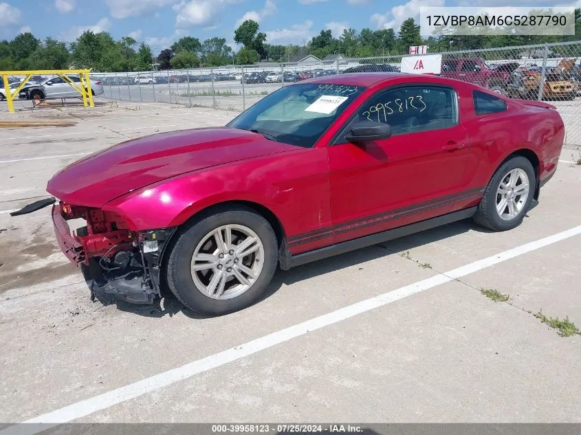 2012 Ford Mustang V6 VIN: 1ZVBP8AM6C5287790 Lot: 39958123