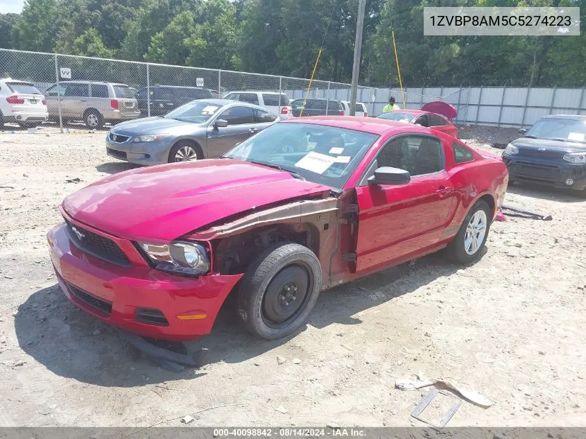 1ZVBP8AM5C5274223 2012 Ford Mustang V6