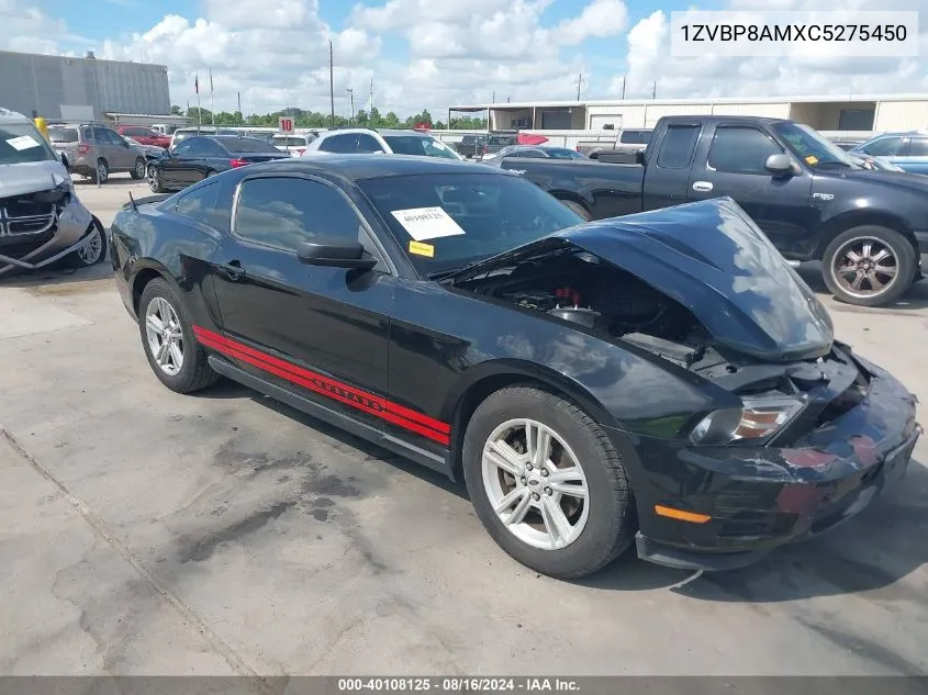 1ZVBP8AMXC5275450 2012 Ford Mustang V6