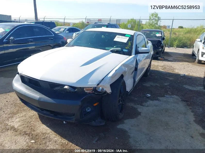 2012 Ford Mustang V6 Premium VIN: 1ZVBP8AM6C5258953 Lot: 40125419