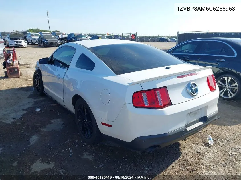 2012 Ford Mustang V6 Premium VIN: 1ZVBP8AM6C5258953 Lot: 40125419