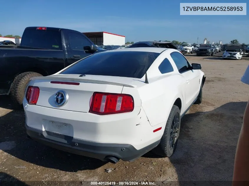 2012 Ford Mustang V6 Premium VIN: 1ZVBP8AM6C5258953 Lot: 40125419