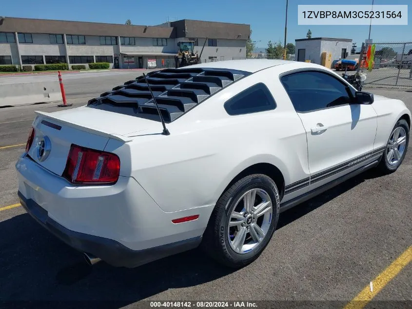 2012 Ford Mustang VIN: 1ZVBP8AM3C5231564 Lot: 40148142