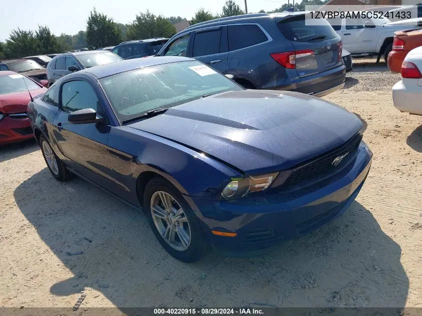 2012 Ford Mustang V6 VIN: 1ZVBP8AM5C5241433 Lot: 40220915