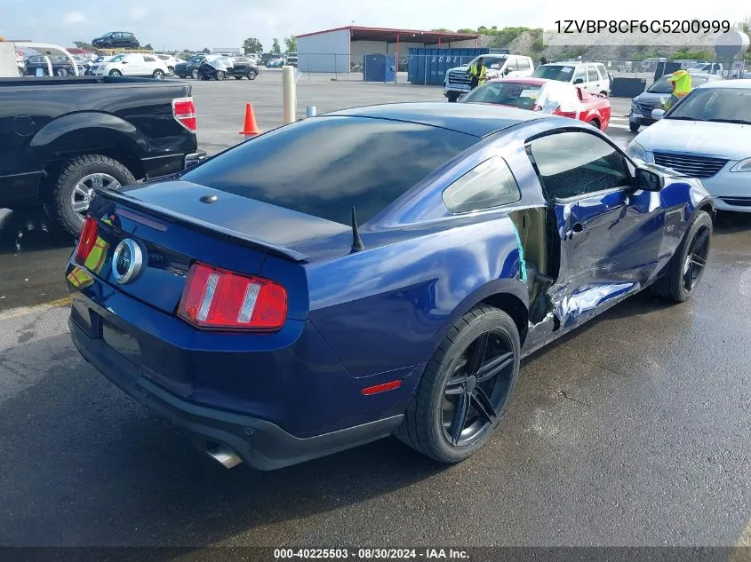 2012 Ford Mustang Gt Premium VIN: 1ZVBP8CF6C5200999 Lot: 40225503