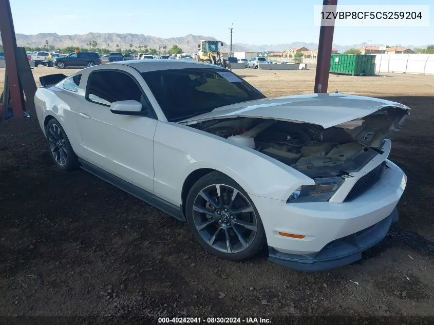 2012 Ford Mustang Gt Premium VIN: 1ZVBP8CF5C5259204 Lot: 40242041