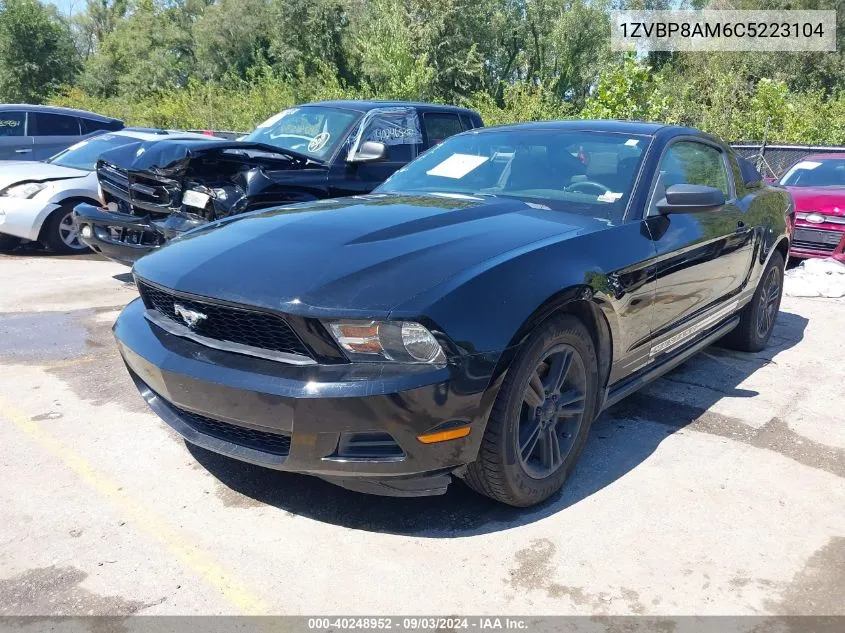 2012 Ford Mustang V6 VIN: 1ZVBP8AM6C5223104 Lot: 40248952