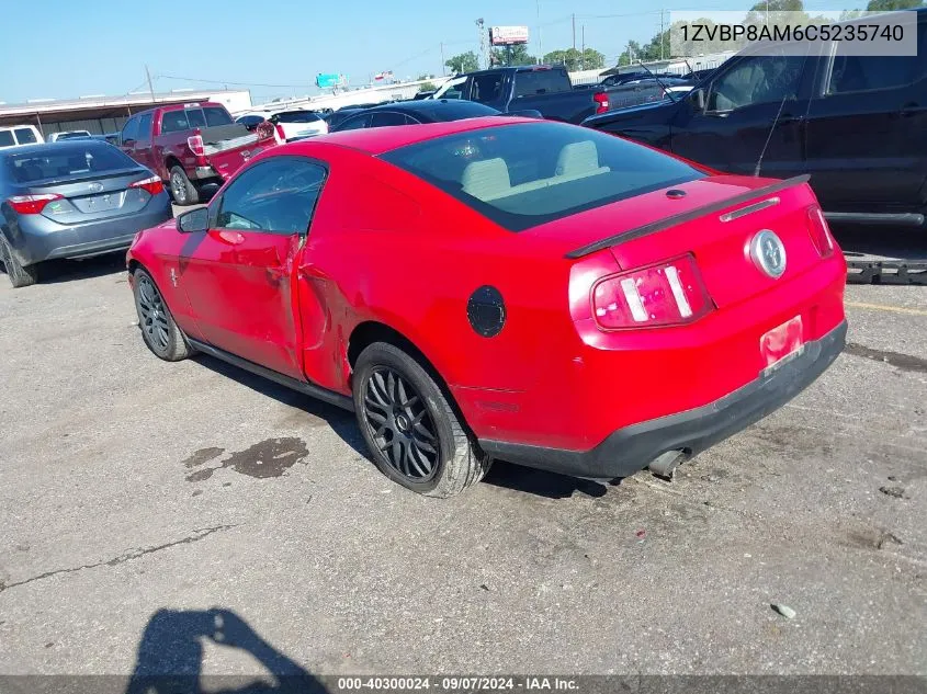 2012 Ford Mustang VIN: 1ZVBP8AM6C5235740 Lot: 40300024