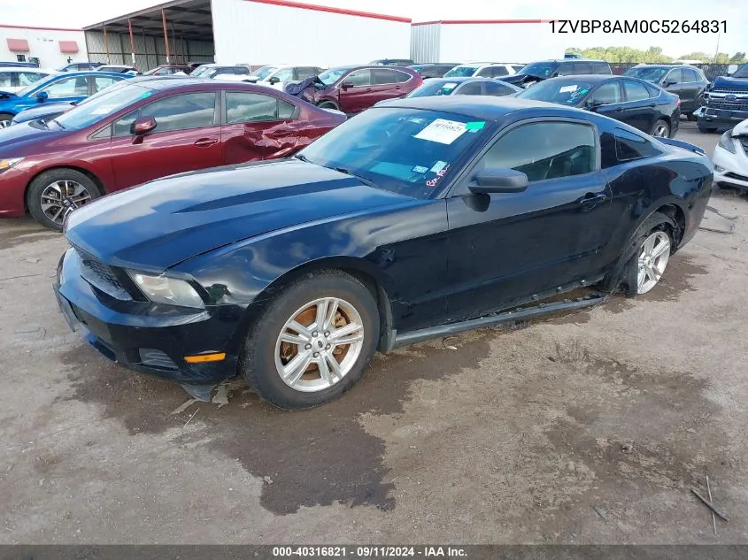 2012 Ford Mustang VIN: 1ZVBP8AM0C5264831 Lot: 40316821