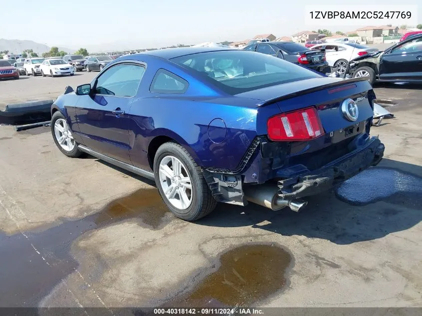 1ZVBP8AM2C5247769 2012 Ford Mustang V6