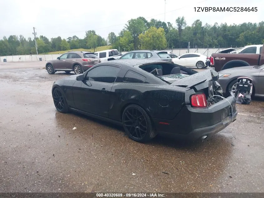 2012 Ford Mustang VIN: 1ZVBP8AM4C5284645 Lot: 40320689