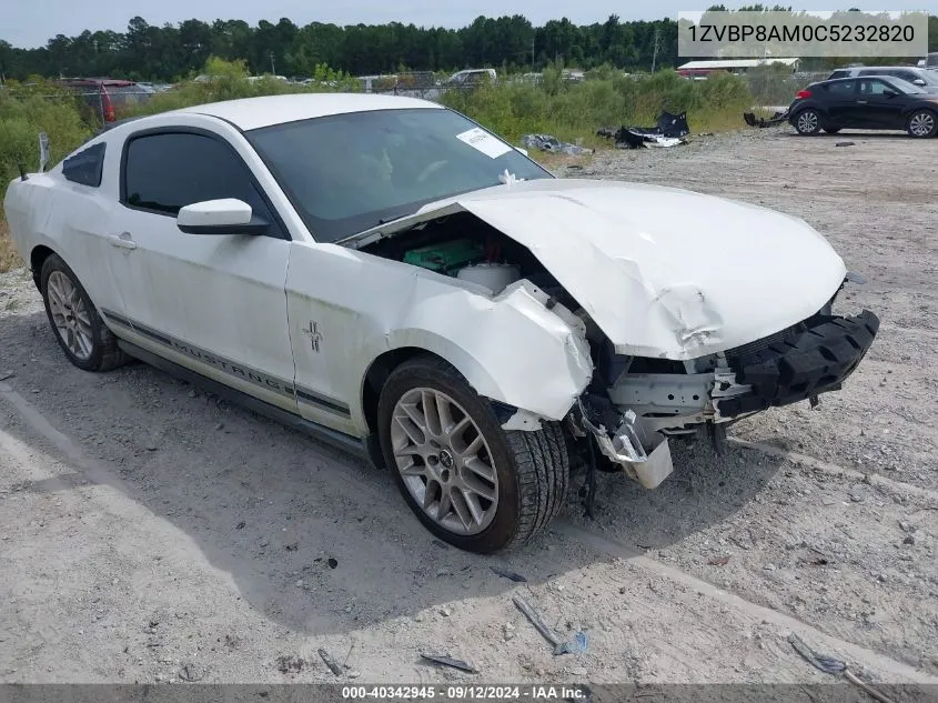 2012 Ford Mustang V6 Premium VIN: 1ZVBP8AM0C5232820 Lot: 40342945