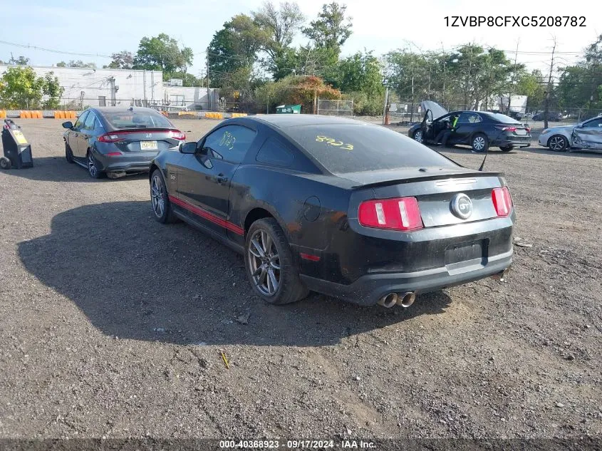 2012 Ford Mustang Gt Premium VIN: 1ZVBP8CFXC5208782 Lot: 40368923