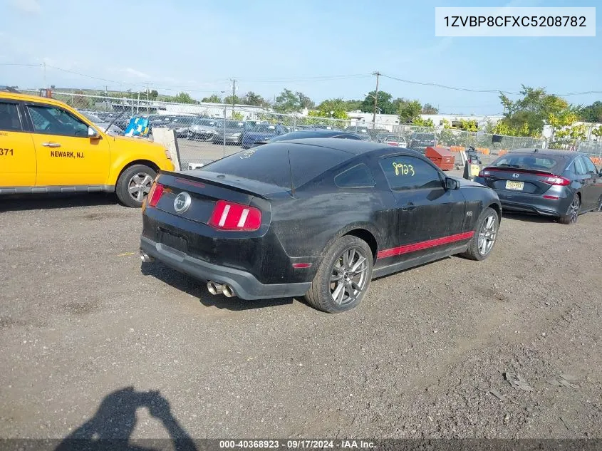 2012 Ford Mustang Gt Premium VIN: 1ZVBP8CFXC5208782 Lot: 40368923