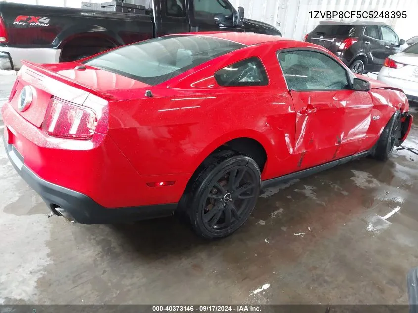 1ZVBP8CF5C5248395 2012 Ford Mustang Gt Premium