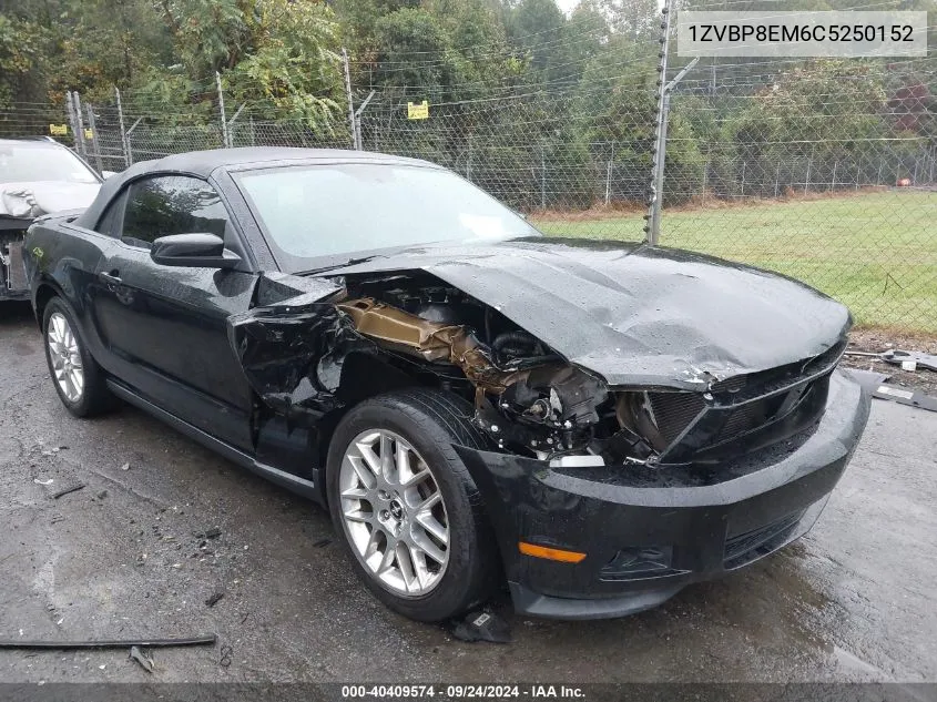 2012 Ford Mustang V6 Premium VIN: 1ZVBP8EM6C5250152 Lot: 40409574