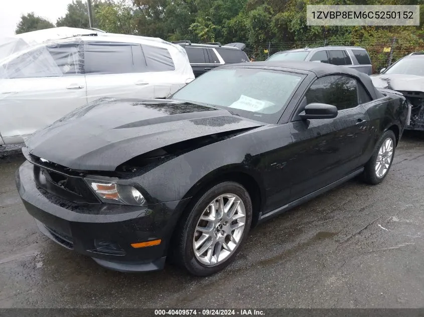 2012 Ford Mustang V6 Premium VIN: 1ZVBP8EM6C5250152 Lot: 40409574