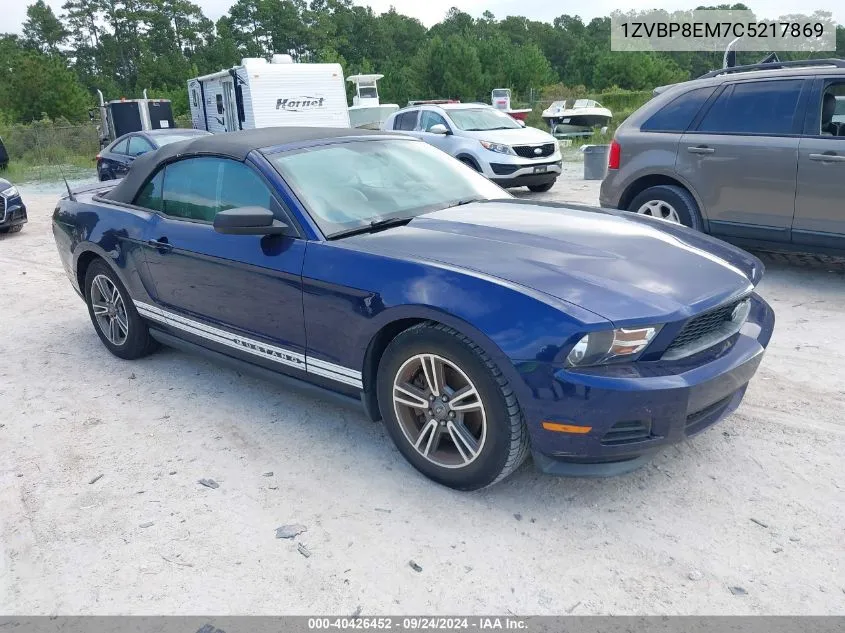 2012 Ford Mustang VIN: 1ZVBP8EM7C5217869 Lot: 40426452