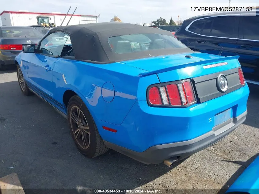 1ZVBP8EM6C5287153 2012 Ford Mustang V6 Premium