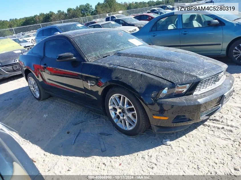 2012 Ford Mustang VIN: 1ZVBP8AM4C5280319 Lot: 40566998