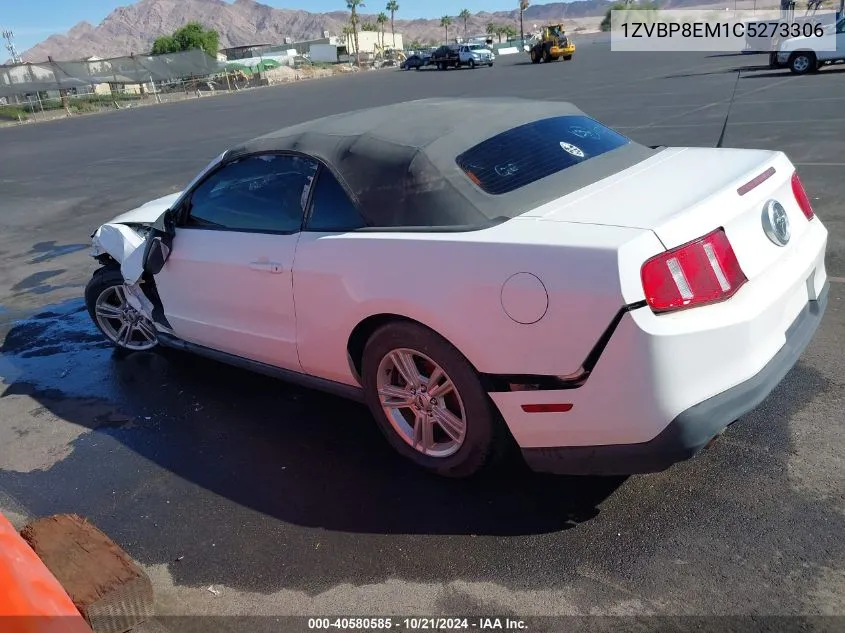 2012 Ford Mustang V6 VIN: 1ZVBP8EM1C5273306 Lot: 40580585