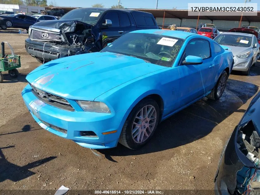 1ZVBP8AM3C5243052 2012 Ford Mustang V6 Premium