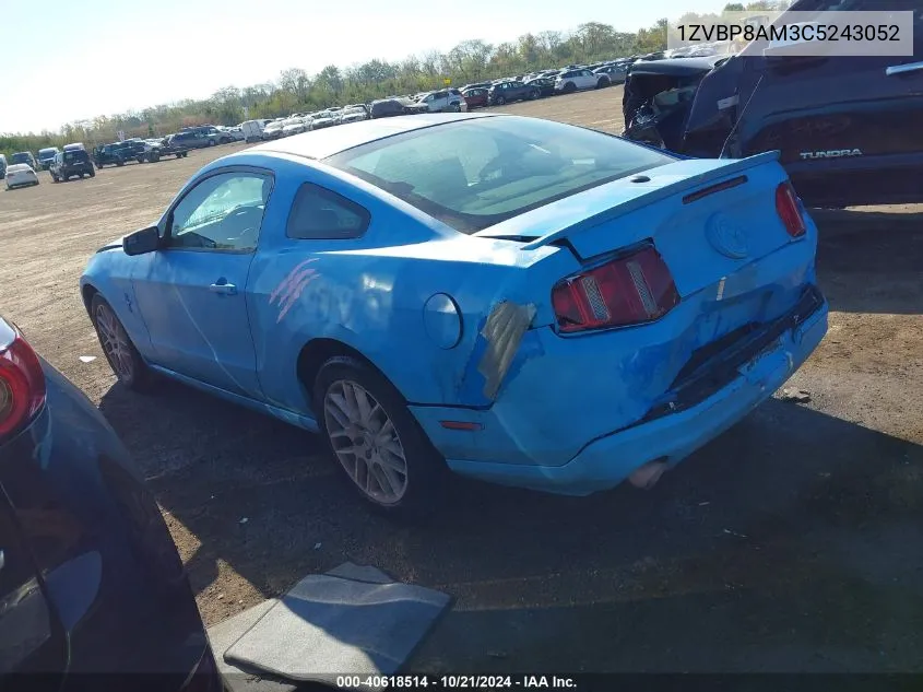 1ZVBP8AM3C5243052 2012 Ford Mustang V6 Premium