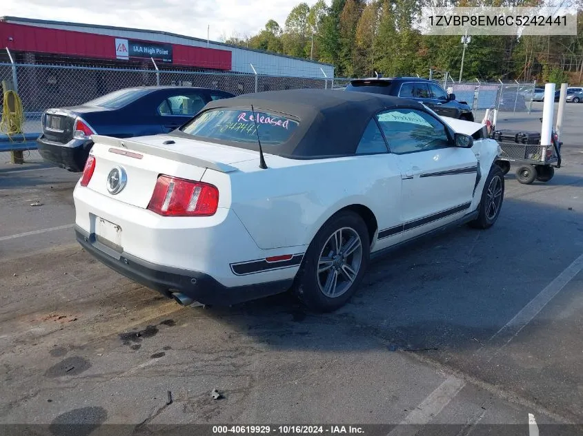 2012 Ford Mustang V6 Premium VIN: 1ZVBP8EM6C5242441 Lot: 40619929