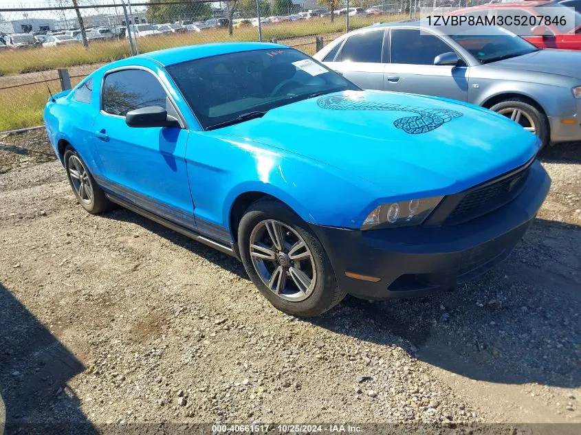 2012 Ford Mustang V6 Premium VIN: 1ZVBP8AM3C5207846 Lot: 40661517