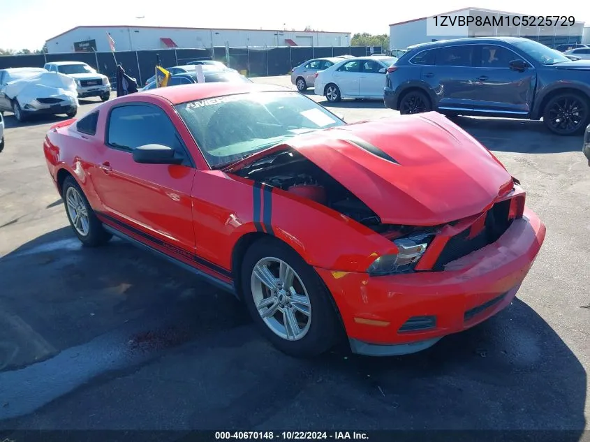 2012 Ford Mustang V6 VIN: 1ZVBP8AM1C5225729 Lot: 40670148