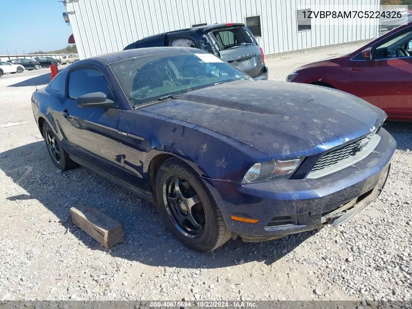 2012 Ford Mustang V6 VIN: 1ZVBP8AM7C5224326 Lot: 40675694