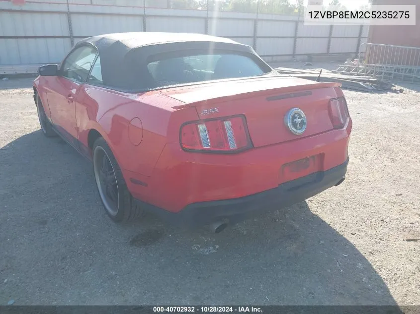 2012 Ford Mustang V6 VIN: 1ZVBP8EM2C5235275 Lot: 40702932