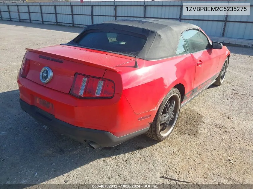 2012 Ford Mustang V6 VIN: 1ZVBP8EM2C5235275 Lot: 40702932