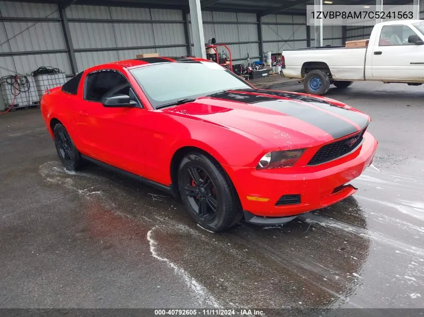 2012 Ford Mustang V6 VIN: 1ZVBP8AM7C5241563 Lot: 40792605