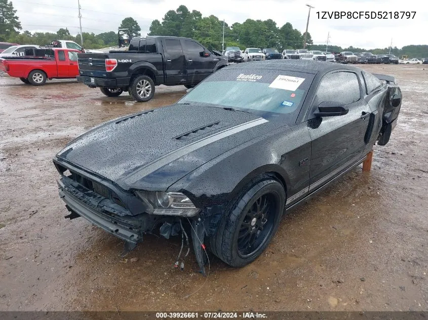 2013 Ford Mustang Gt Premium VIN: 1ZVBP8CF5D5218797 Lot: 39926661