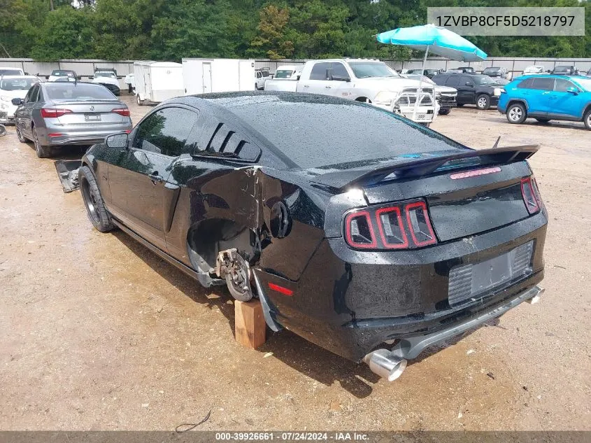 2013 Ford Mustang Gt Premium VIN: 1ZVBP8CF5D5218797 Lot: 39926661