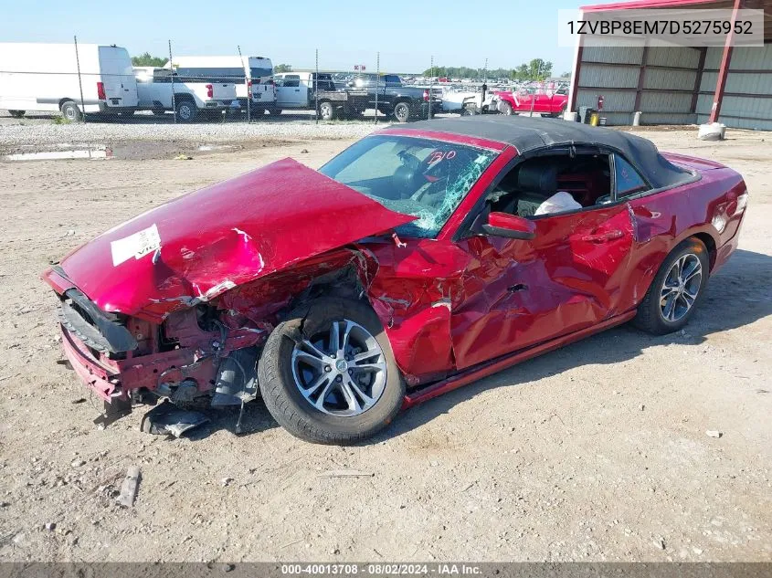 2013 Ford Mustang VIN: 1ZVBP8EM7D5275952 Lot: 40013708