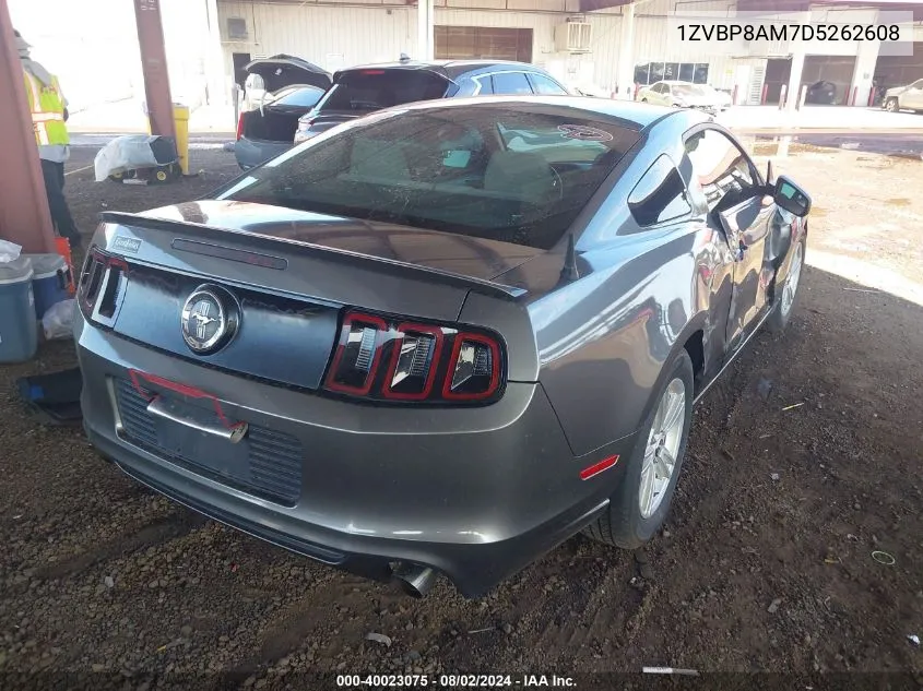 2013 Ford Mustang V6 VIN: 1ZVBP8AM7D5262608 Lot: 40023075