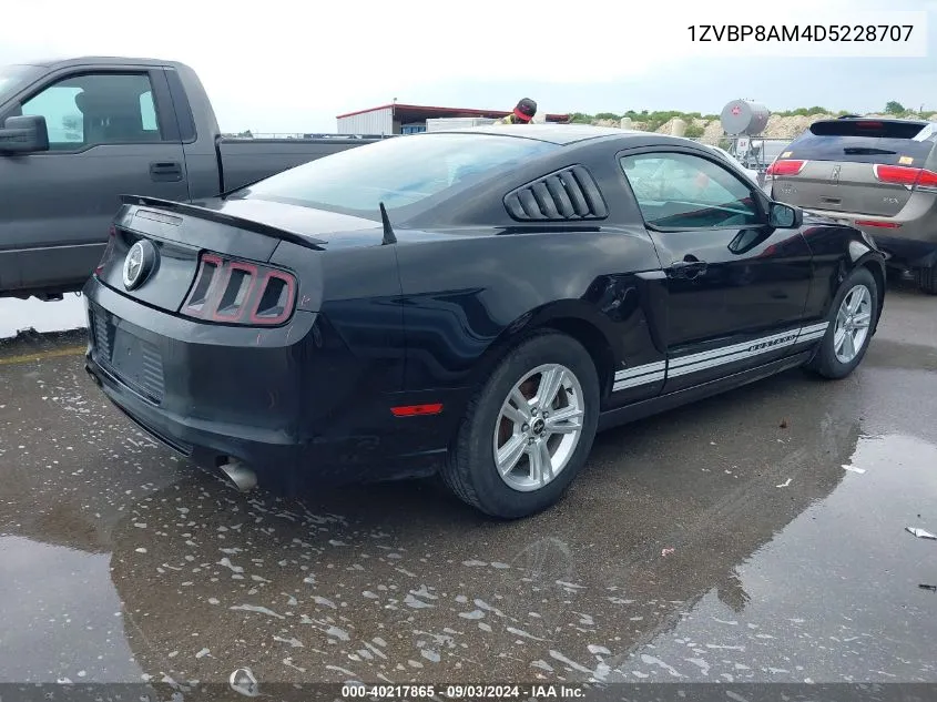 2013 Ford Mustang V6 VIN: 1ZVBP8AM4D5228707 Lot: 40217865