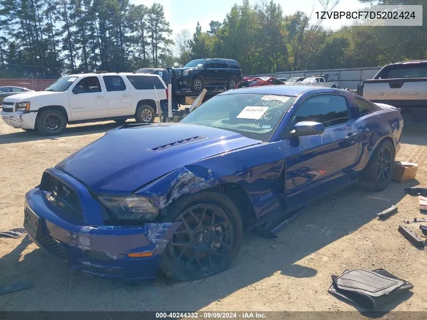 2013 Ford Mustang Gt VIN: 1ZVBP8CF7D5202424 Lot: 40244332