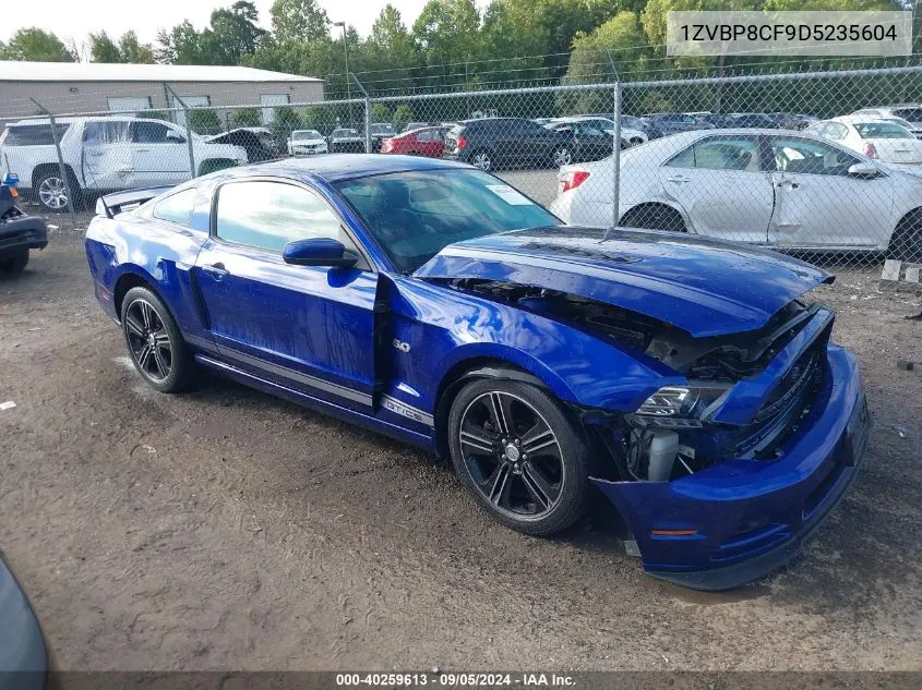 2013 Ford Mustang Gt Premium VIN: 1ZVBP8CF9D5235604 Lot: 40259613